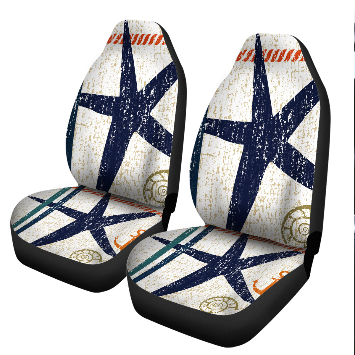 Beachy Starfish Car Seat Cover - Waterproof & Non-Slip Protection for Baby Car Seats - Perfect for Beach Trips, Summer Outings & Coastal Adventures
