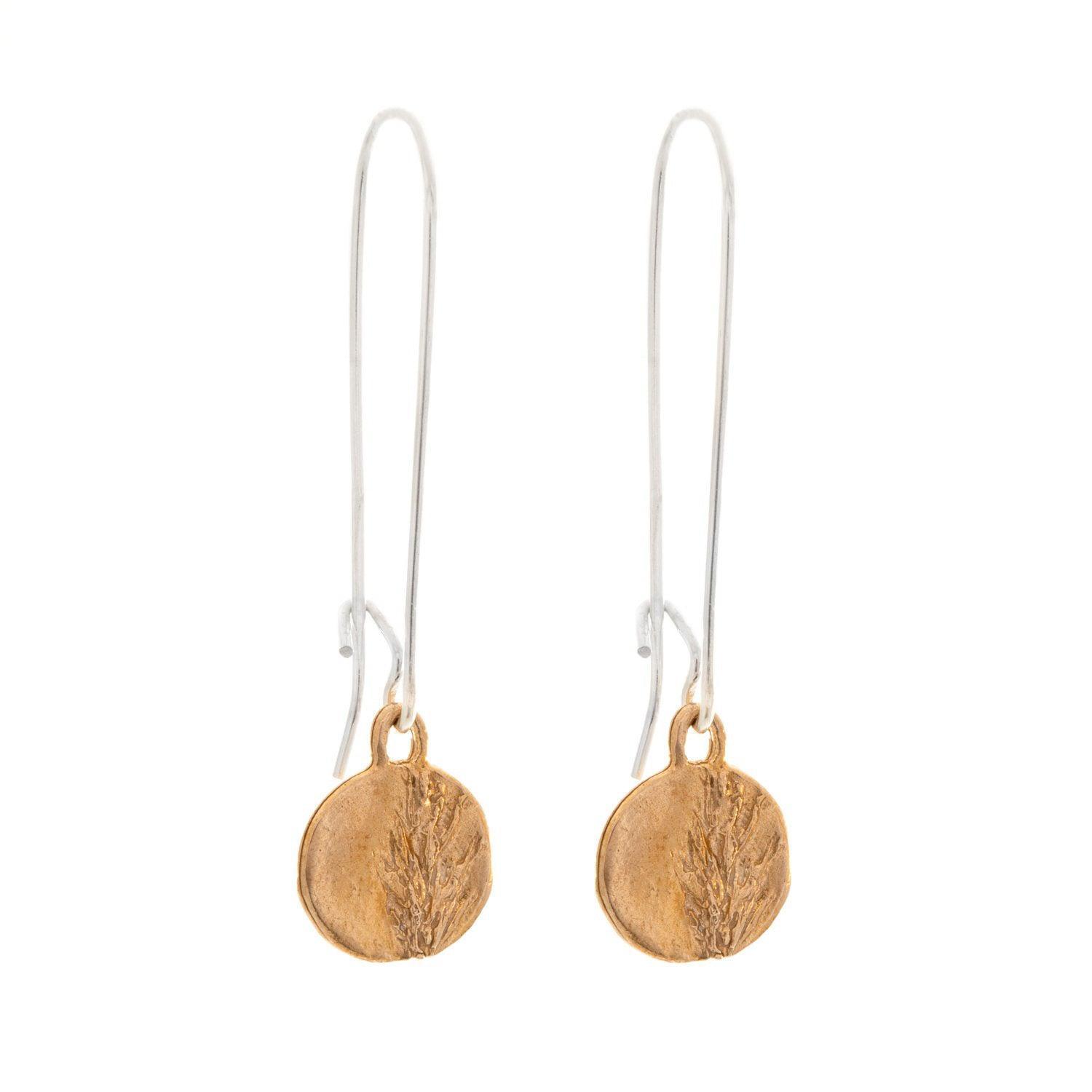Wild Grass Earrings | Handmade Boho Disc Earrings for Women | Perfect for Festivals, Weddings & Everyday Wear