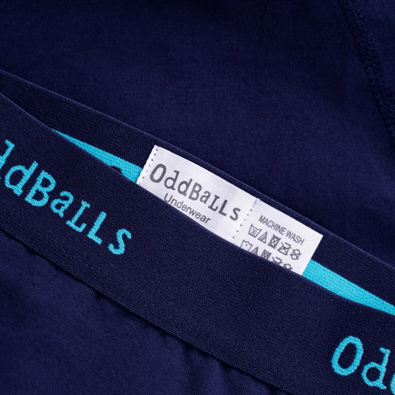 OddBalls Classic Midnight Boxer Shorts - Comfortable Cotton Underwear for Men - Perfect for Sleep, Lounge & Everyday Wear