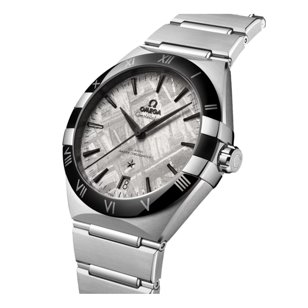 Omega Constellation Co-Axial Master Chronometer 41mm Men's Watch - Grey Meteorite Dial on Stainless Steel Bracelet | Luxury Timepiece for Business, Formal Events & Collectors