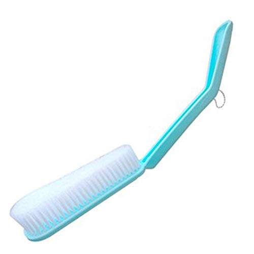 Soft Bath Body Brush with Long Handle - Back Scrubber for Shower & Massage (Blue) - Perfect for Home Spa & Exfoliation