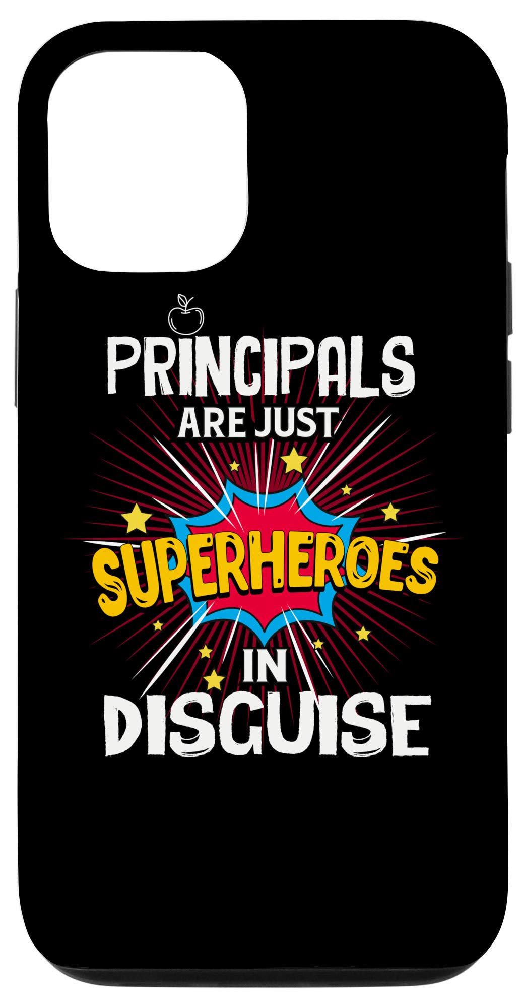 iPhone 12/12 Pro Superhero Assistant Principal Case - Durable Protective Cover for School Teachers & Educators - Perfect Gift for Teacher Appreciation Week & Back to School
