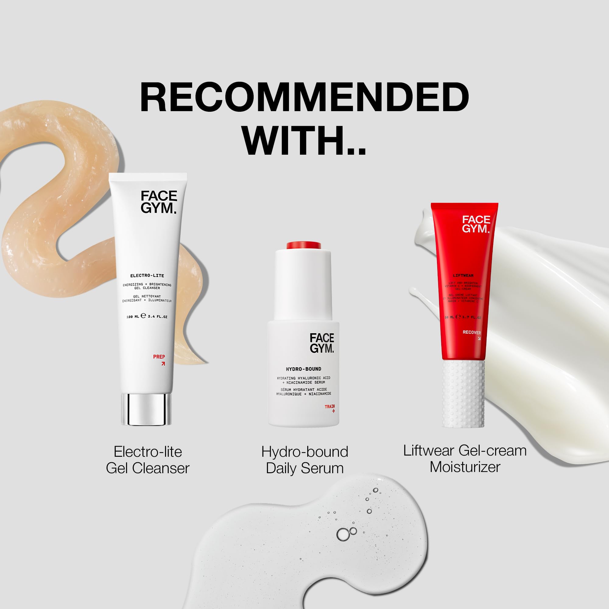 FACEGYM Active Blast Vegan Collagen Face Serum - Lightweight Fast Absorbing Formula for Clearer Skin & Youthful Radiance | Cruelty-Free, Eco-Friendly Skincare | Perfect for Morning Routine & Nighttime Anti-Aging Care