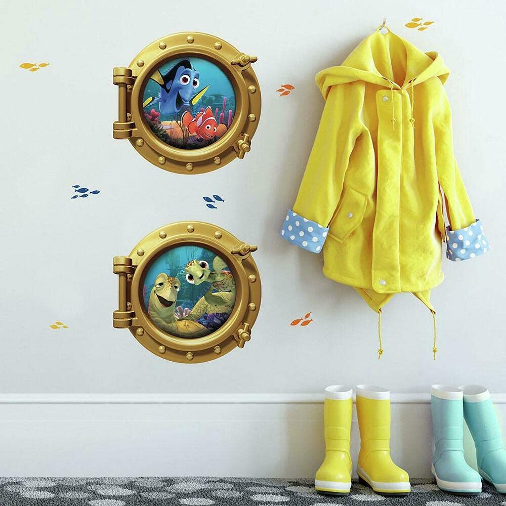 Finding Nemo Peel and Stick Giant Wall Decals - Removable Ocean Theme Kids Room Decor for Bedroom, Nursery, Playroom | Roommates Rmk2060Gm