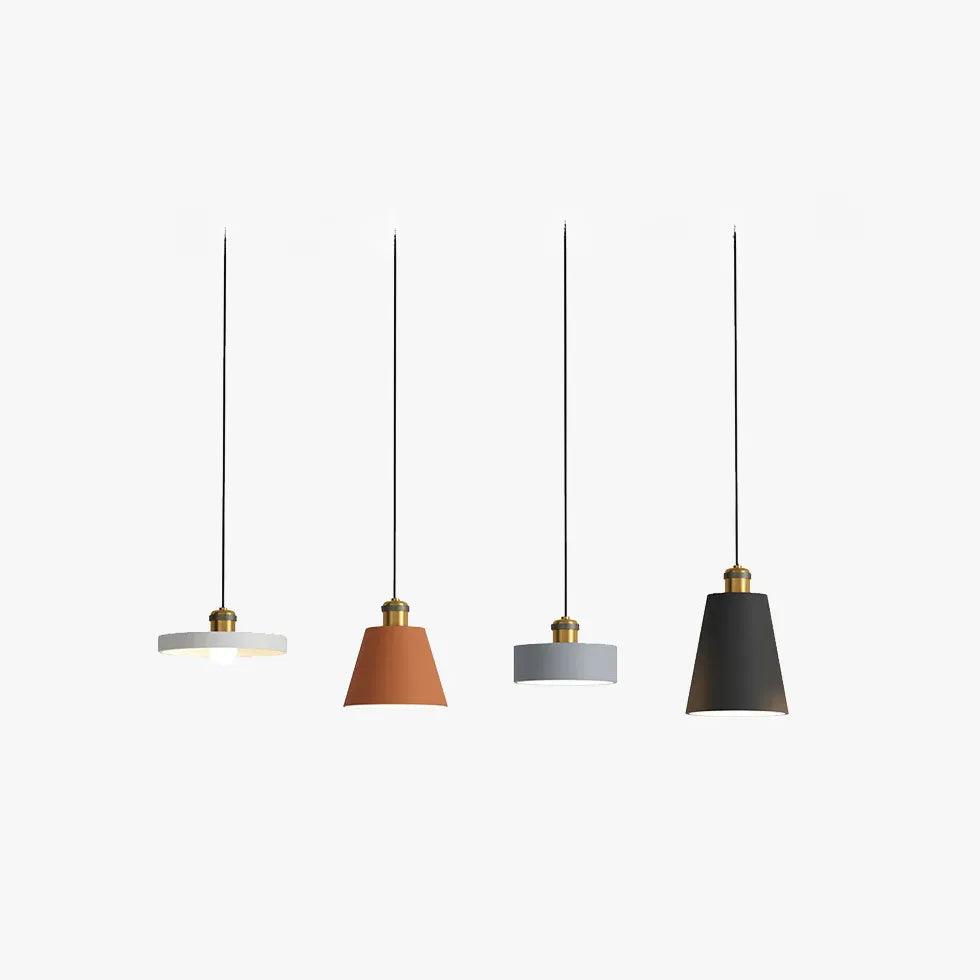 Modern Geometric Multicolor Metal Pendant Light - Stylish Ceiling Hanging Fixture for Living Room, Dining Room, Bedroom & Kitchen Decor