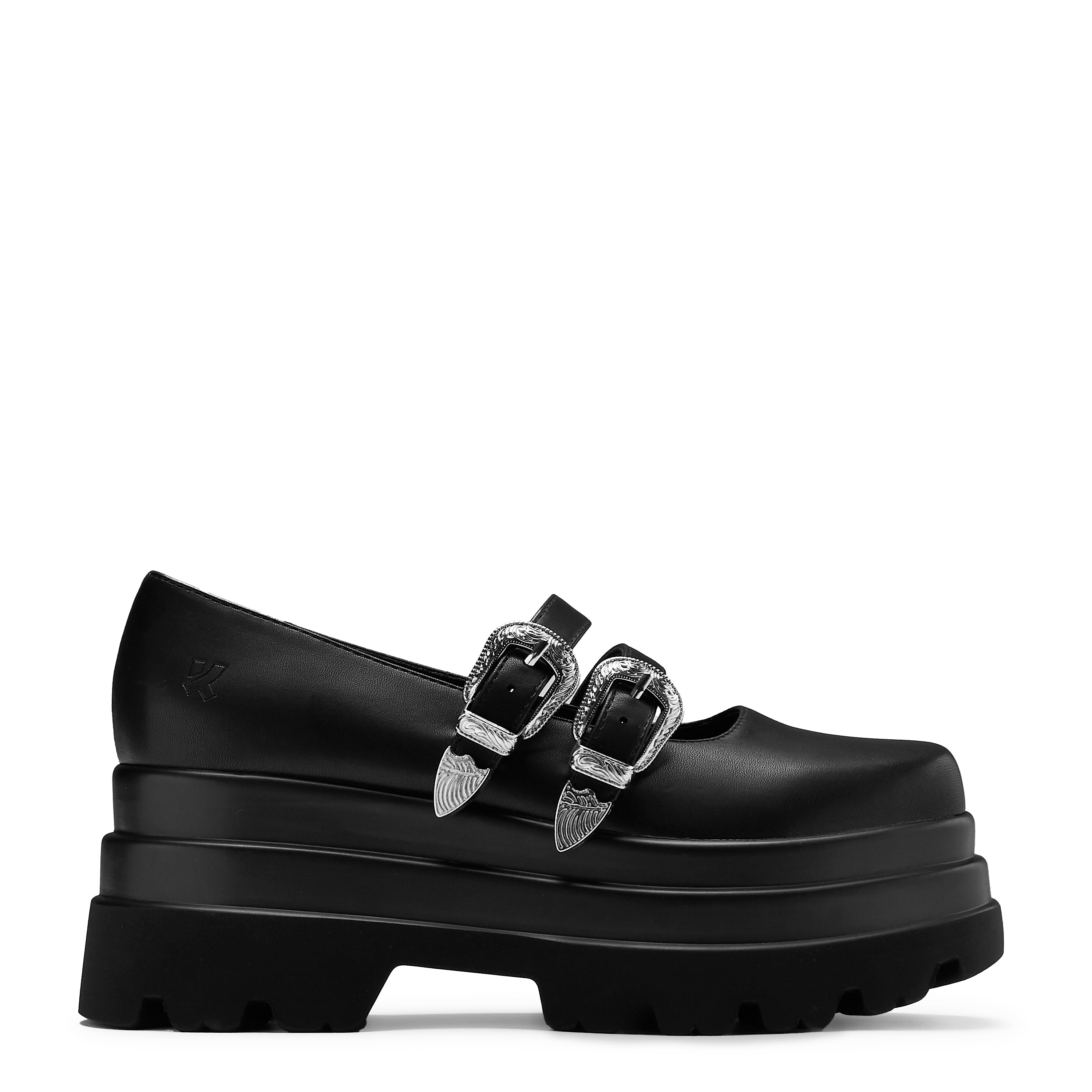 Damona Trident Ornate Buckle Mary Janes Shoes for Women - Black Vintage Style | Perfect for Weddings, Parties & Retro Fashion Outfits