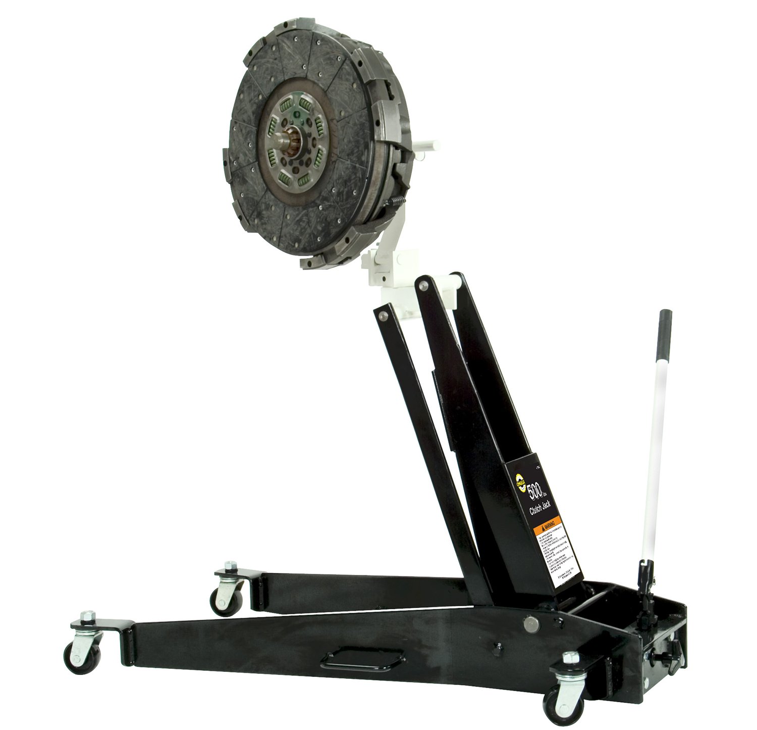 Omega 40500 Heavy Duty Black Clutch Jack - 500 lb Capacity Hydraulic Bottle Jack for Automotive Repair, Towing & Industrial Use