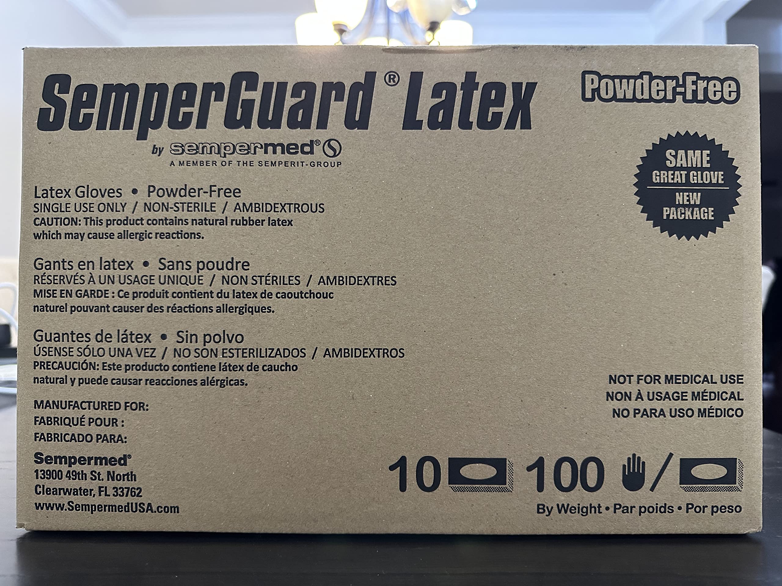 4.5 Mil Powder-Free Latex Gloves - Small (SM) - Case of 1000 - Disposable Protective Gloves for Medical, Cleaning & Food Handling