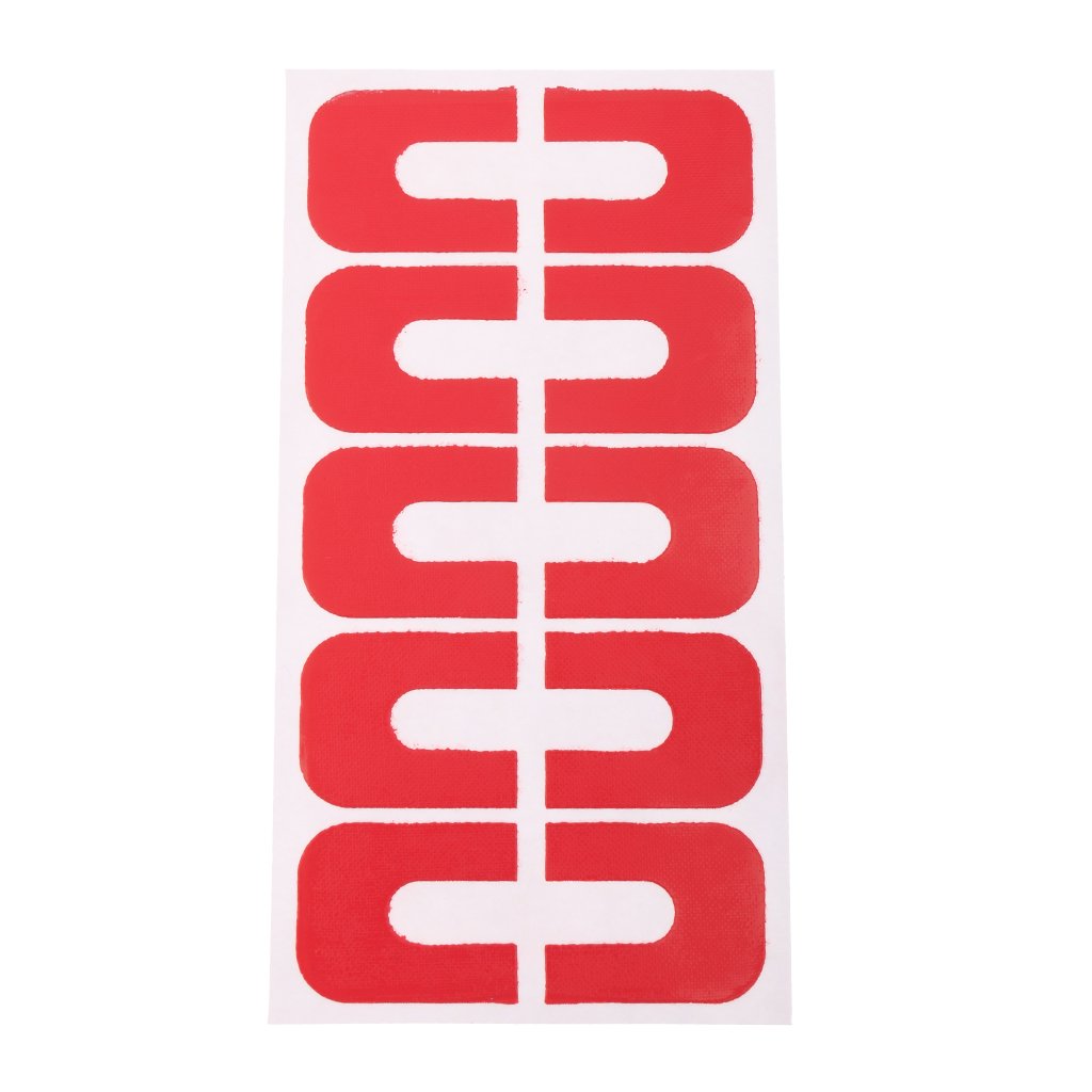 10-Pack U-Shape Peel Off Nail Polish Stickers | Spill Proof Manicure Protectors | Rose Red | Perfect for DIY Nail Art & At-Home Manicures