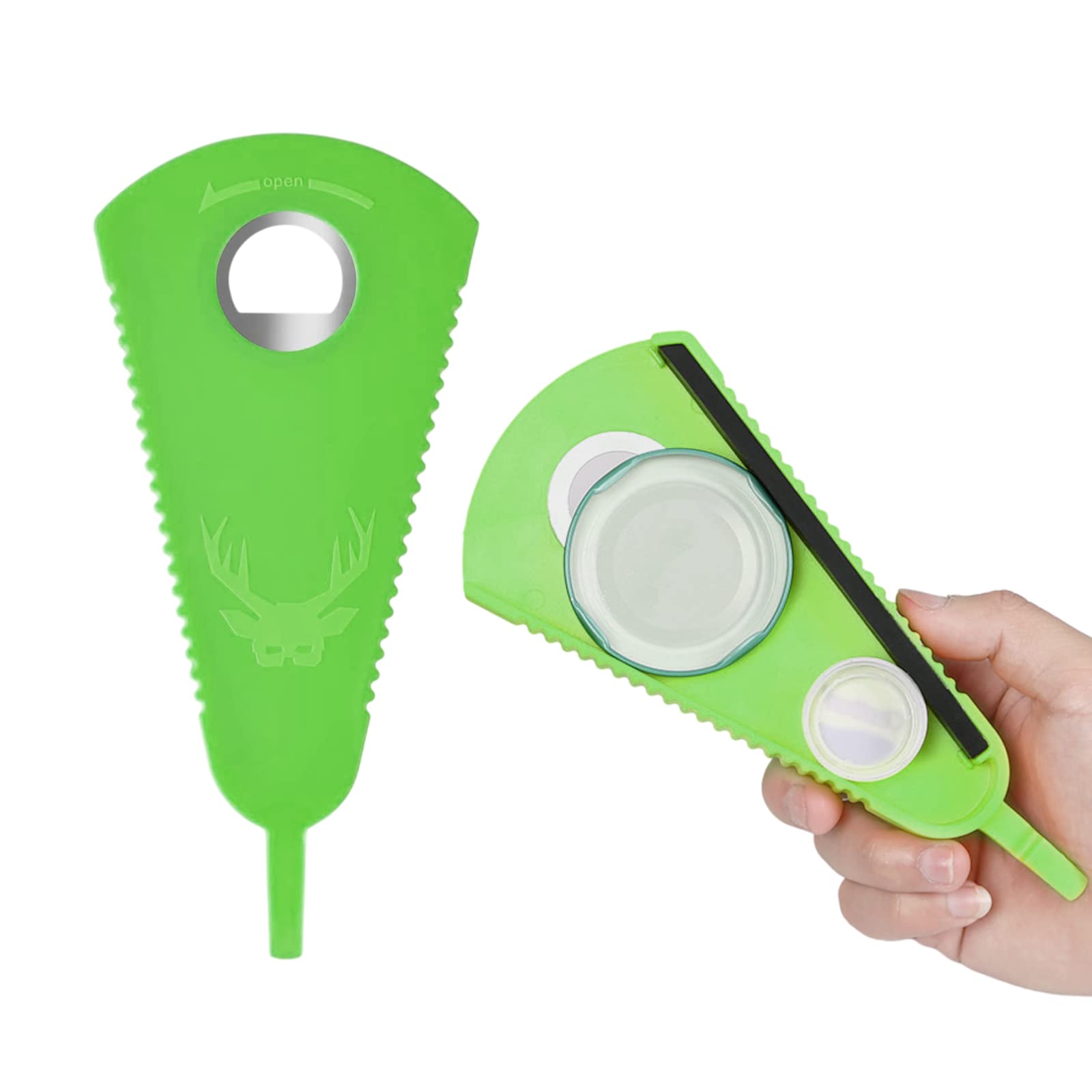 **Easy-Grip Green Carrot Can Opener - Multifunctional Bottle & Jar Opener for Seniors with Arthritis - Effortless Open for Beer, Soda, Jam & Beverage Cans - Perfect for Weak Hands & Kitchen Convenience**