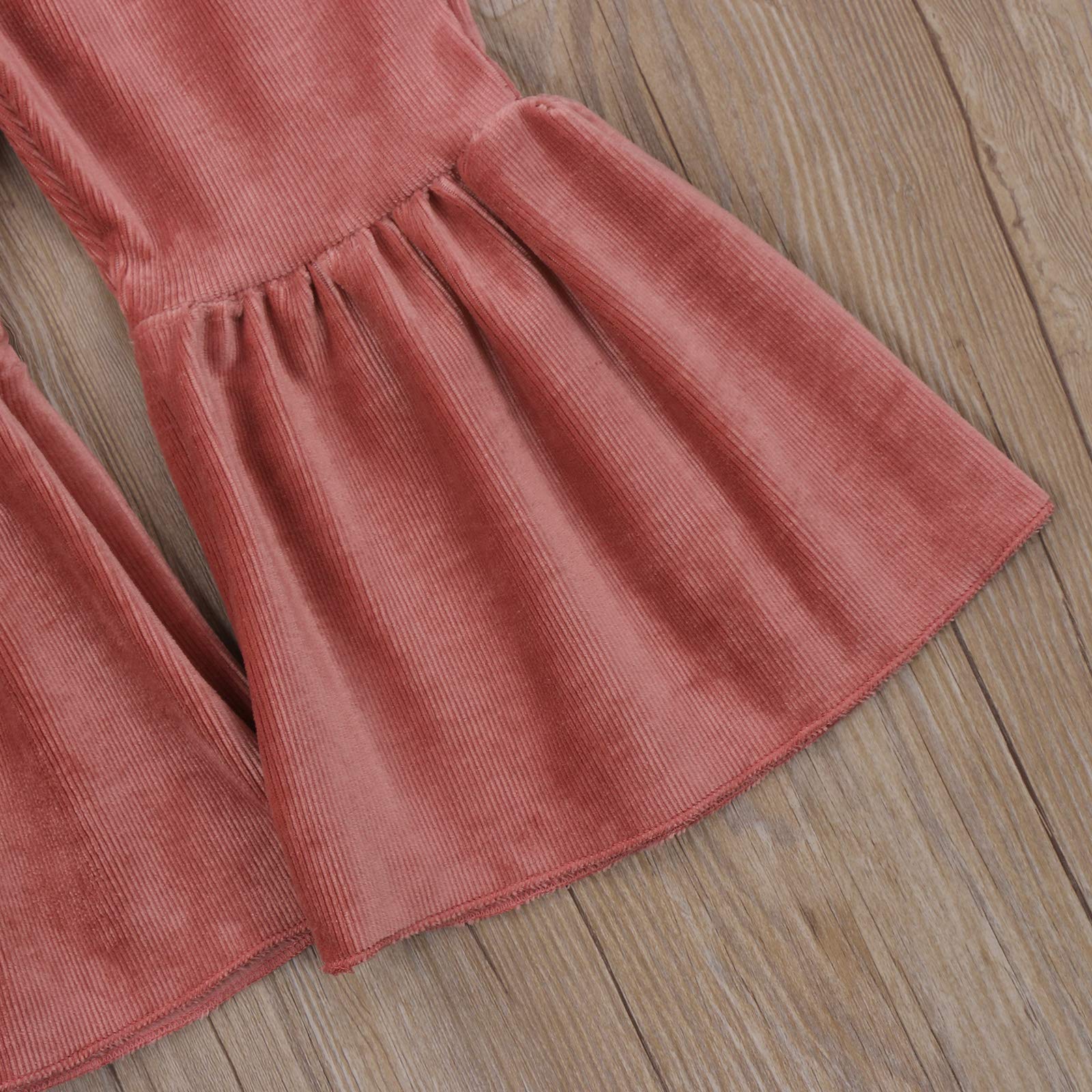 Toddler Bell Bottom Pants for Baby Girls - Soft Ruffle Leggings with Flared Design | Cute & Comfortable Playtime & Photo Outfit