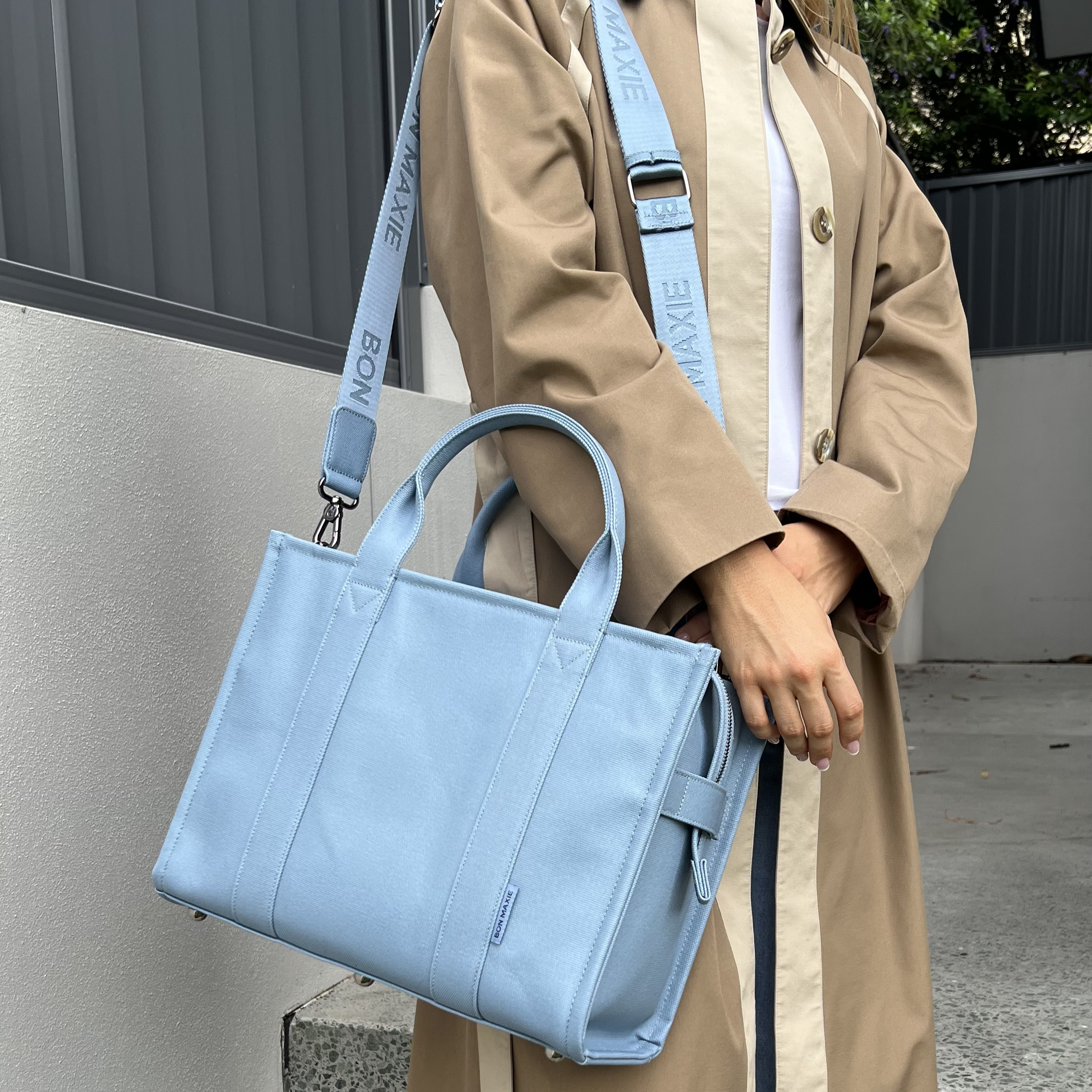 Stylish Denim Small Bon Vivant Structured Tote Bag - Perfect for Work, Travel & Everyday Use | Fashionable & Durable Handbag for Women