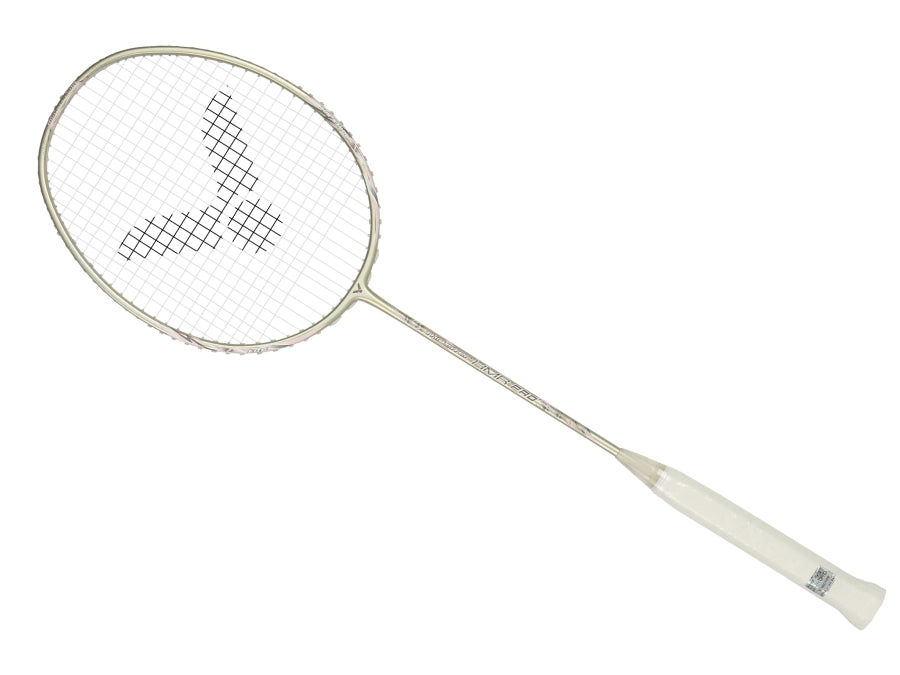 Victor Thruster TK HMR Pro Badminton Racket (Factory Strung) - Professional Carbon Fiber Badminton Racket for Advanced Players - Perfect for Tournaments & Training Sessions