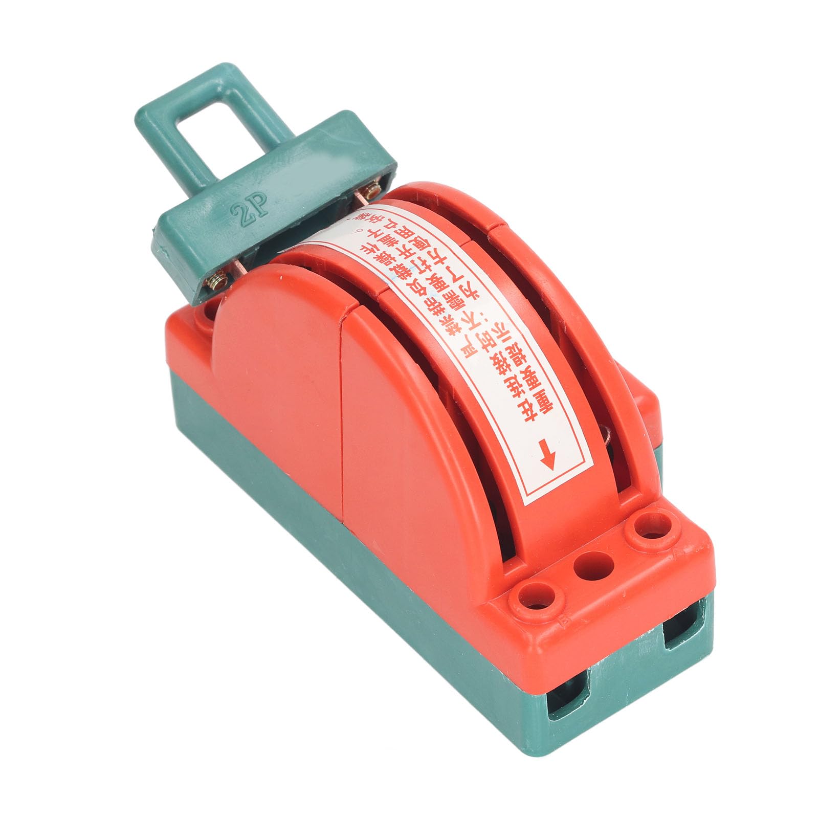 ViaGasaFamido 100A Double Throw Switch - 2 Pole Disconnect Knife Switch for 220V/380V Electrical Systems - Heavy Duty Load Switch with Fastening Mechanism - Ideal for Industrial Equipment, Power Distribution & Electrical Panel Safety Control