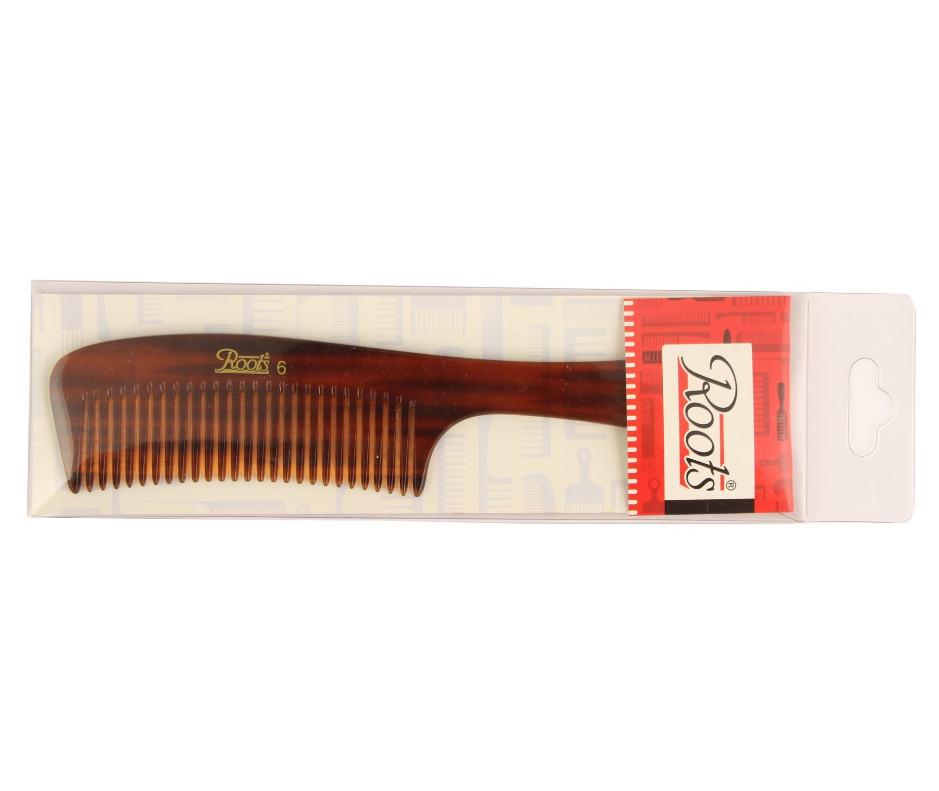 Roots Classic Fine Tooth Comb for Men & Women - No.6 Model - Gentle Detangling Hair Comb for Everyday Use - Perfect for Styling, Travel & Home Hair Care