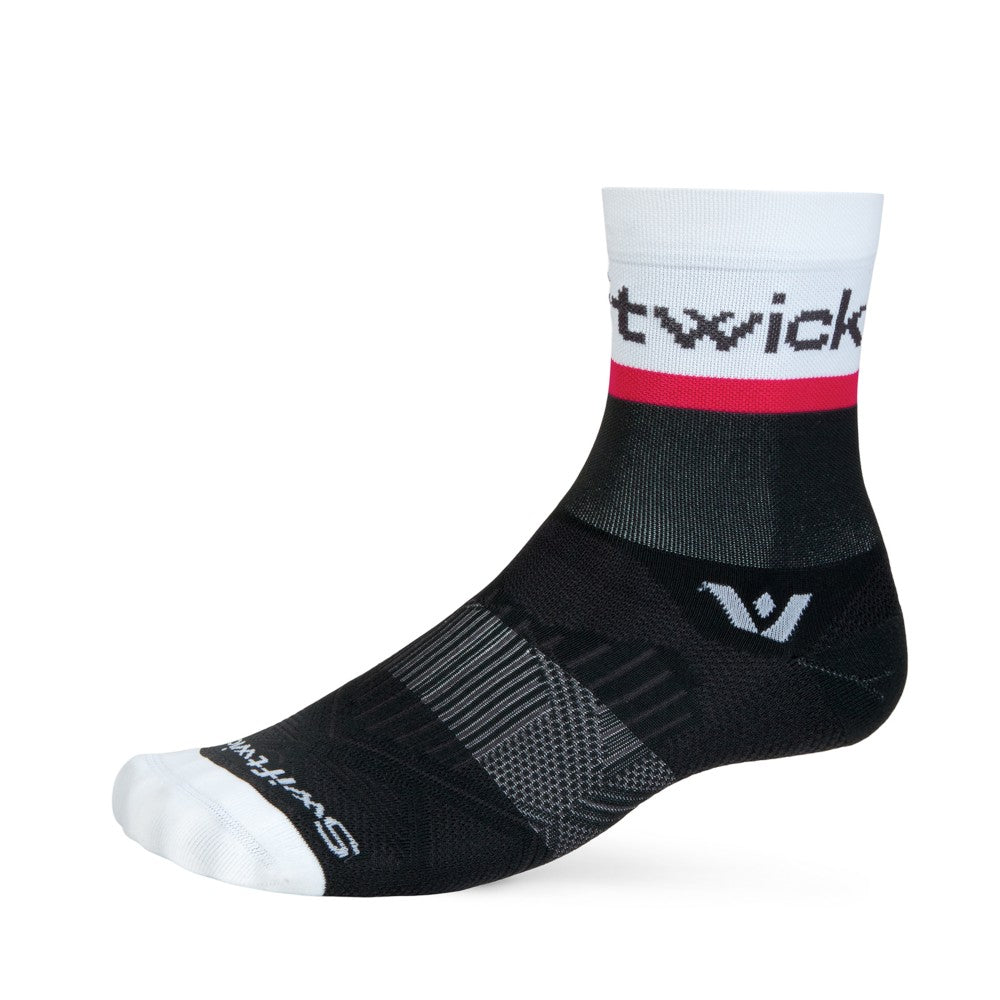 Swiftwick Aspire Mid Crew Socks - Performance Running & Hiking Socks for Men & Women - Moisture-Wicking, Cushioned, Arch Support - Ideal for Trail Running, Gym Workouts & Outdoor Adventures