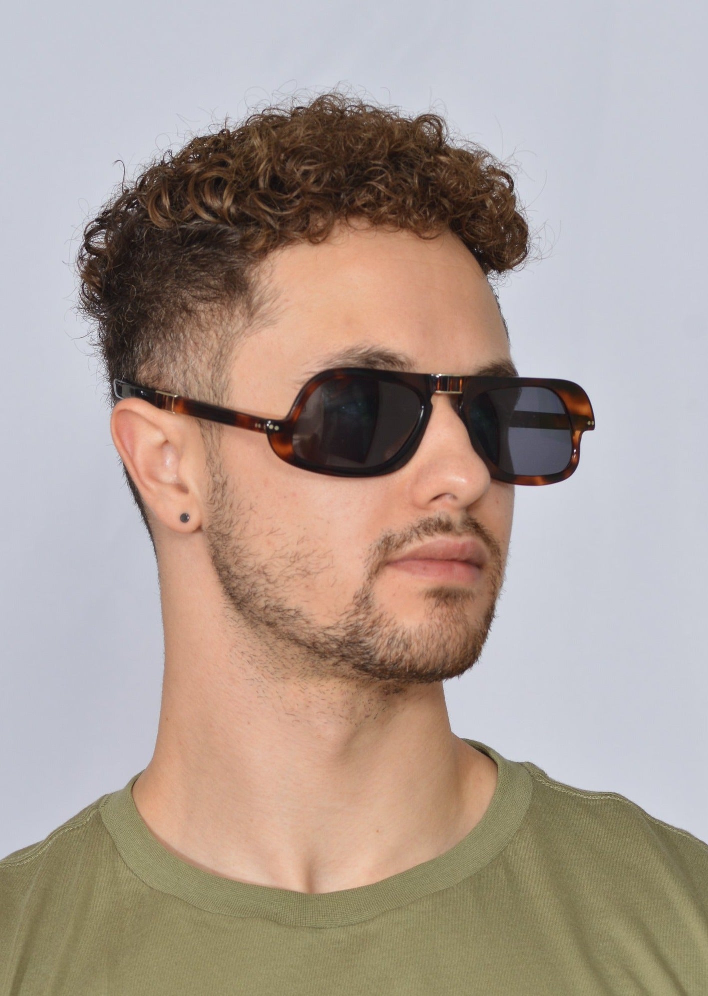 Pierre Cardin Vintage 1960's Rectangular Foldable Sunglasses - Retro Fashion Accessory for Men & Women - Perfect for Outdoor Activities, Beach, and Driving