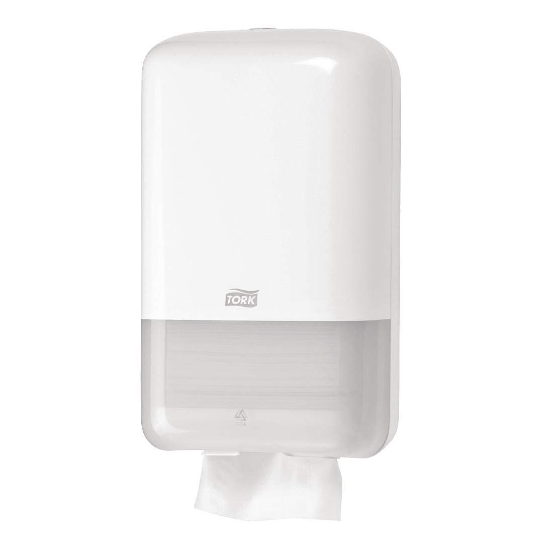 Lotus White Plastic Toilet Paper Holder - Bathroom Tissue Roll Dispenser for Home, Office, and RV Use
