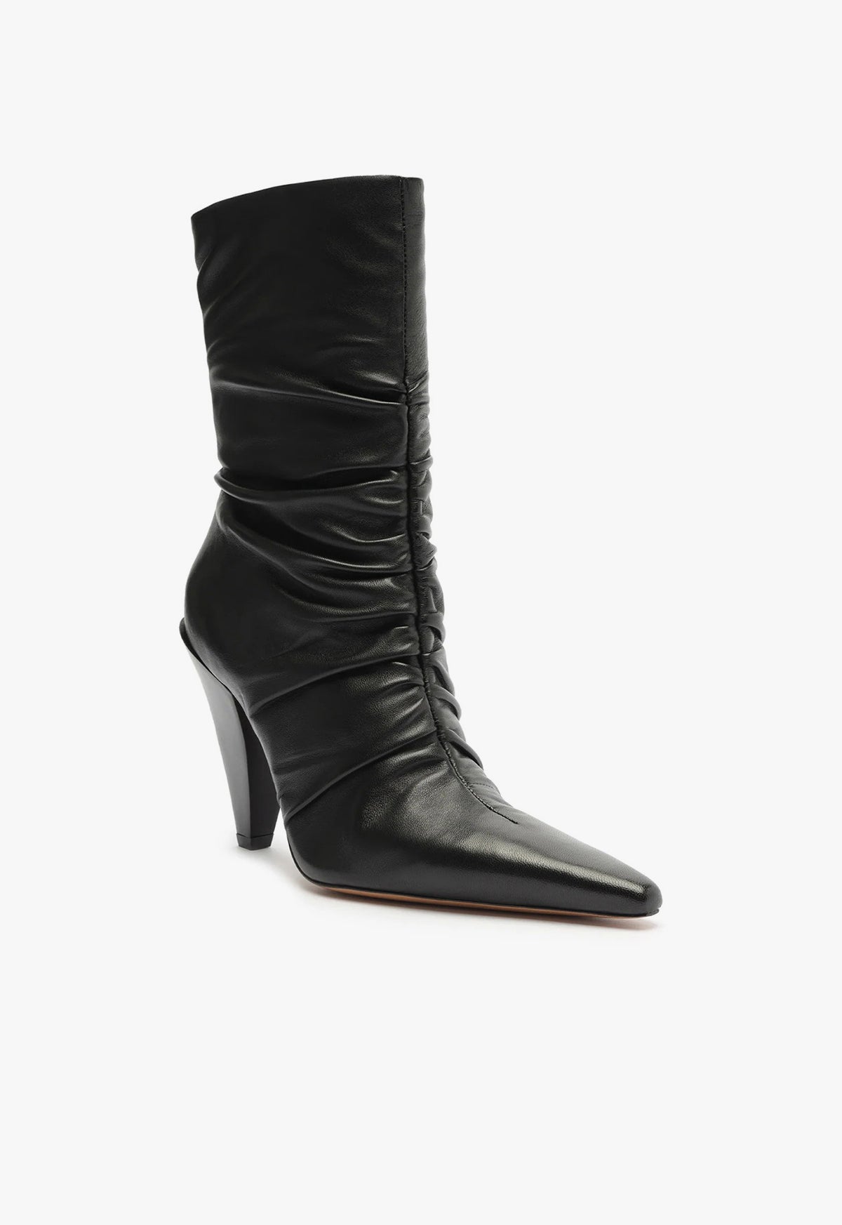 Lynn Nappa Leather Bootie Women's Ankle Boots with High Heel - Fashion Fall 2023 Collection (S2187400020001) - Perfect for Office, Party & Night Out