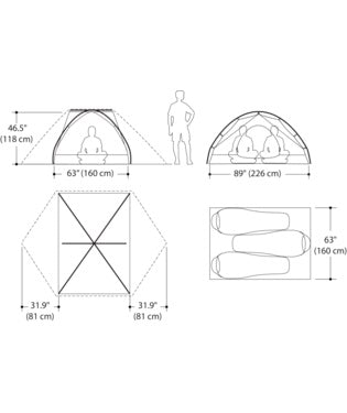 Marmot Crane Creek 3-Person Tent - Lightweight Waterproof Backpacking Tent for Camping, Hiking & Outdoor Adventures