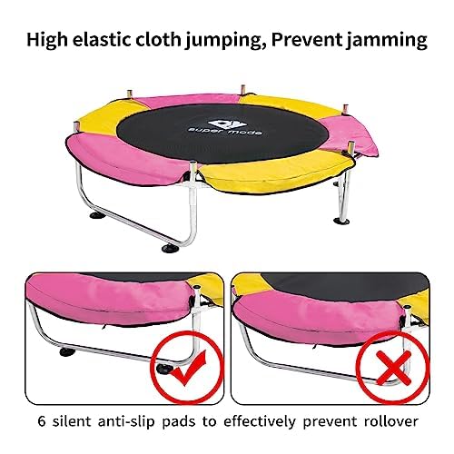 5FT Adjustable Kids Trampoline with Safety Enclosure Net - Indoor/Outdoor Toddler Trampoline, No-Gap Safe Design for Boys & Girls - Perfect Birthday Gift for Backyard Play, Exercise & Family Fun