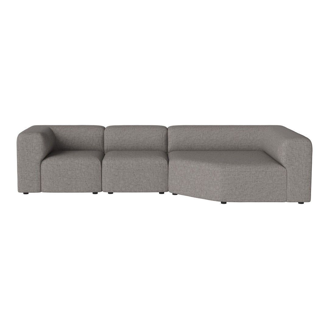 Angle 3-Seater Corner Sofa with Large Chaise - Modern L-Shaped Sectional Couch for Living Room, Lounge & Family Room