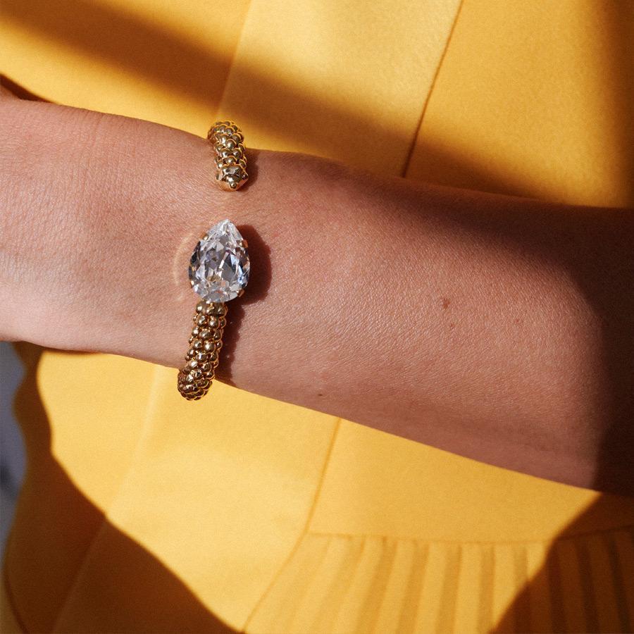 Classic Rope Bracelet with Crystal Charm - Handmade Adjustable Beaded Jewelry for Women | Boho Chic Accessories for Everyday Wear, Beach Vacation & Festival Outfits
