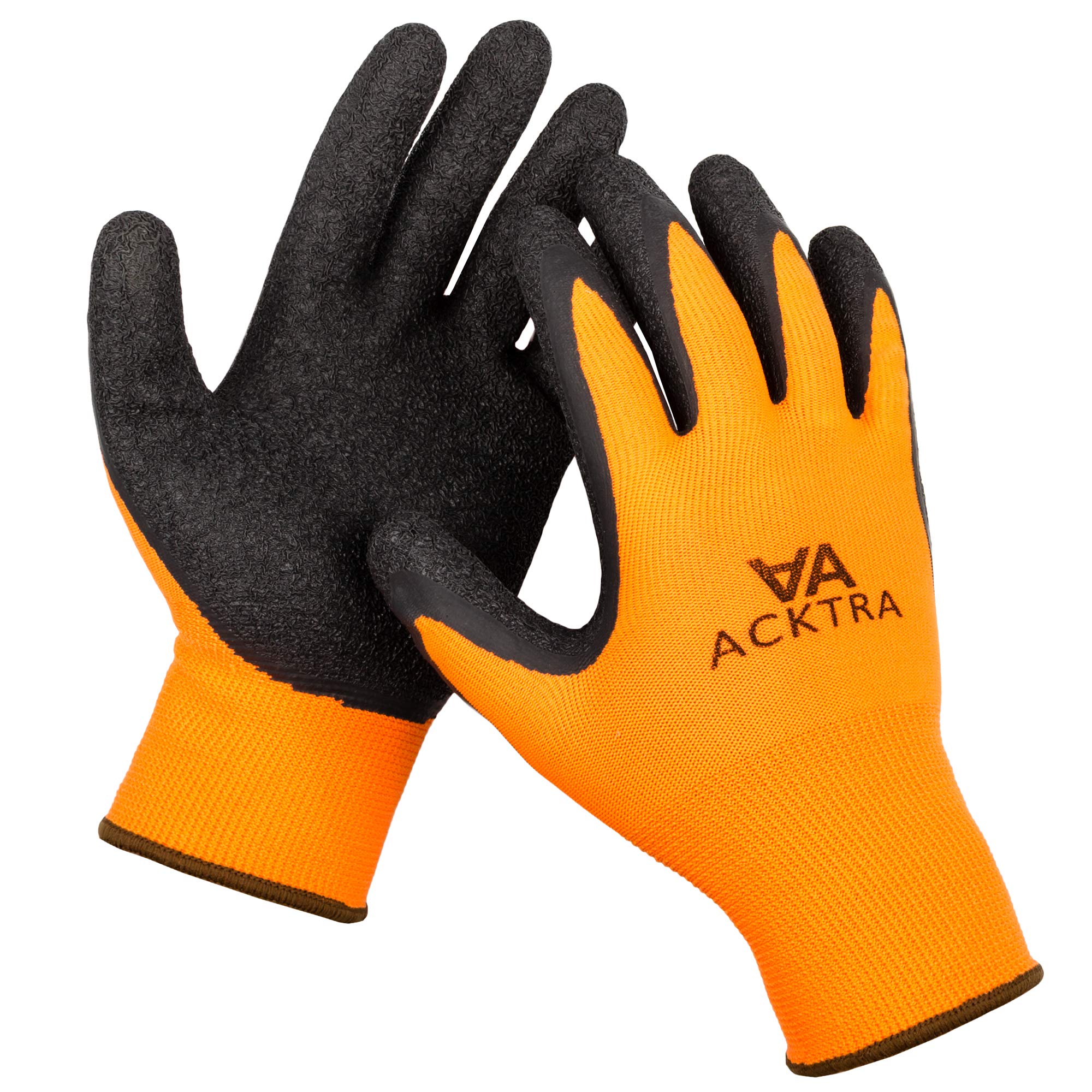 Crinkle Rubber Coated Safety Work Gloves - Non-Slip Grip, Durable & Comfortable (Bulk Pack WG008 OB) - Ideal for Construction, Gardening, Warehouse & DIY Projects