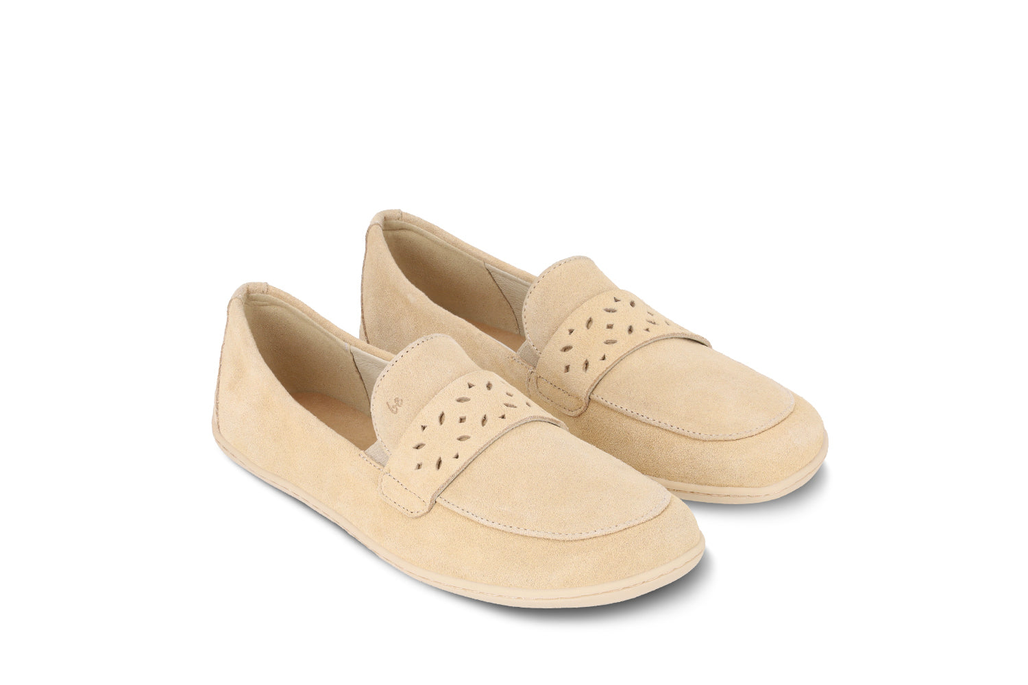 Barefoot Moccasins for Women - Be Lenka Bianca Soft Leather Minimalist Shoes in Beige | Comfortable House Slippers & Indoor/Outdoor Walking Shoes