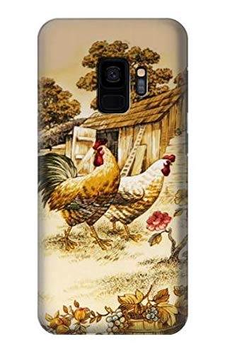 French Country Chicken Pattern Phone Case for Samsung Galaxy S9 - Durable Protective Cover with Stylish Farmhouse Design, Perfect for Everyday Use and Country-Themed Decor