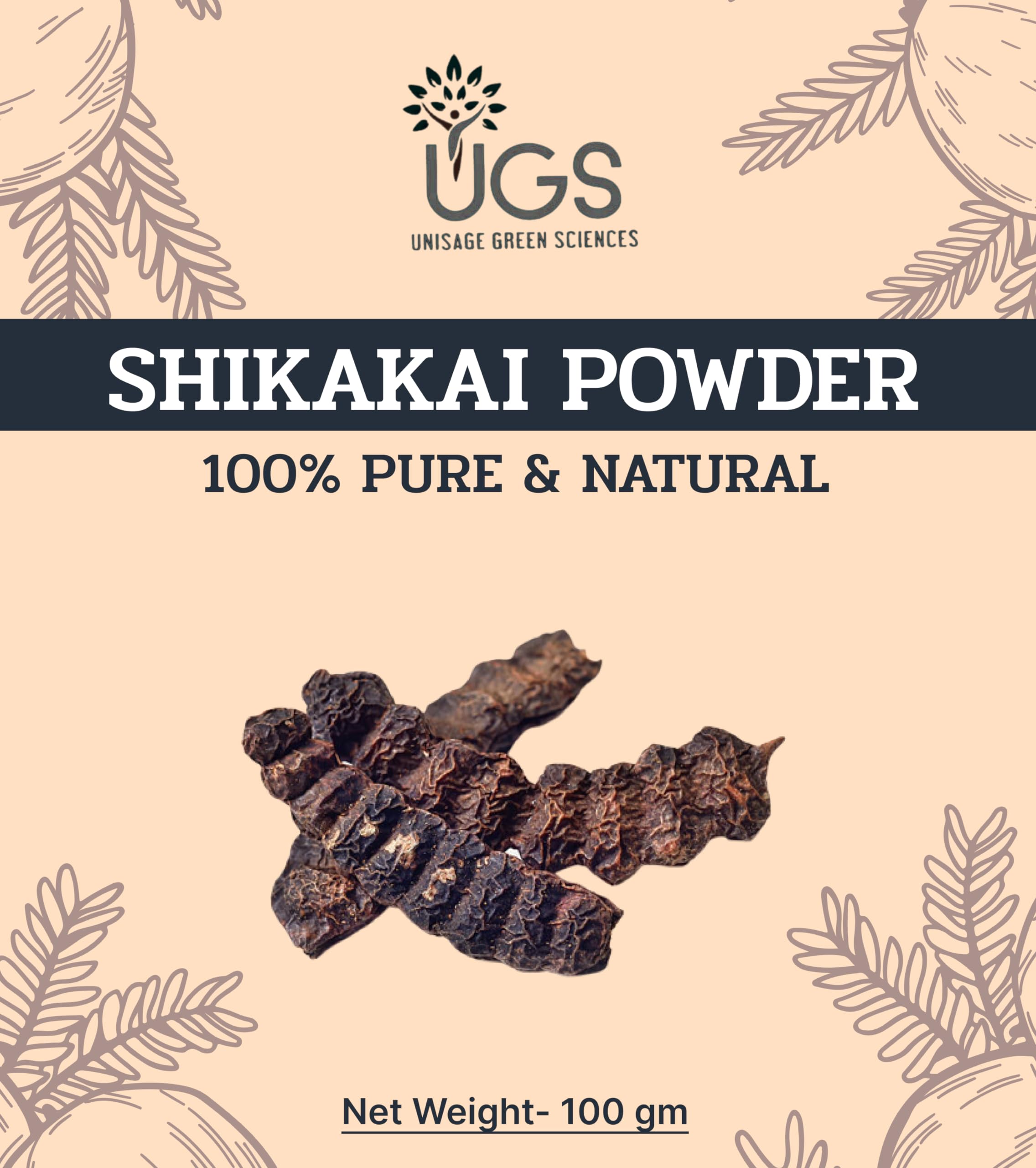 100% Pure & Natural Shikakai Powder (100g) - Best Ayurvedic Hair Conditioner & Cleanser for Stronger, Healthier Hair | Perfect for DIY Hair Masks, Scalp Treatments & Natural Hair Care Routine