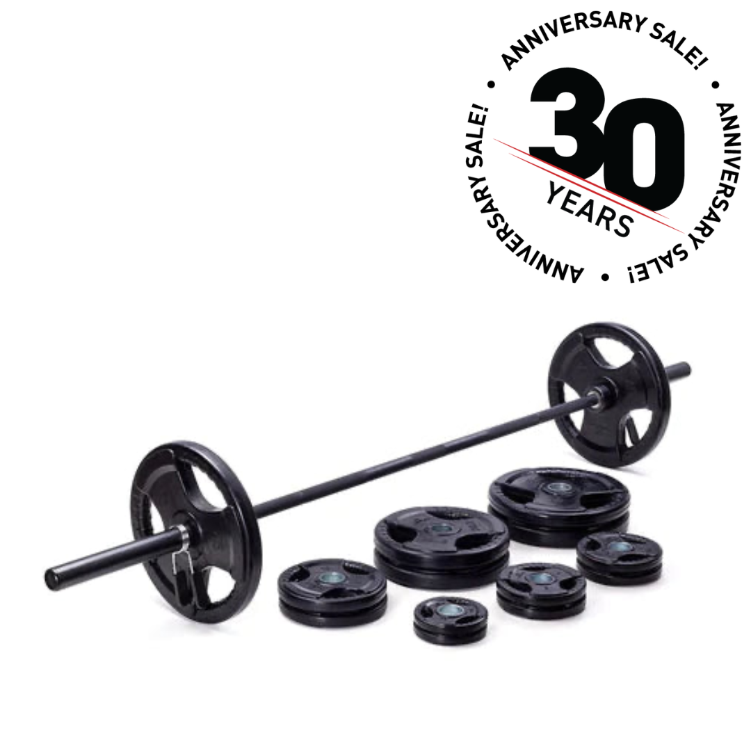 300lb Olympic Weight Set - Heavy Duty Barbell Weight Plates for Strength Training & Home Gym Workouts | Perfect for CrossFit, Powerlifting & Bodybuilding