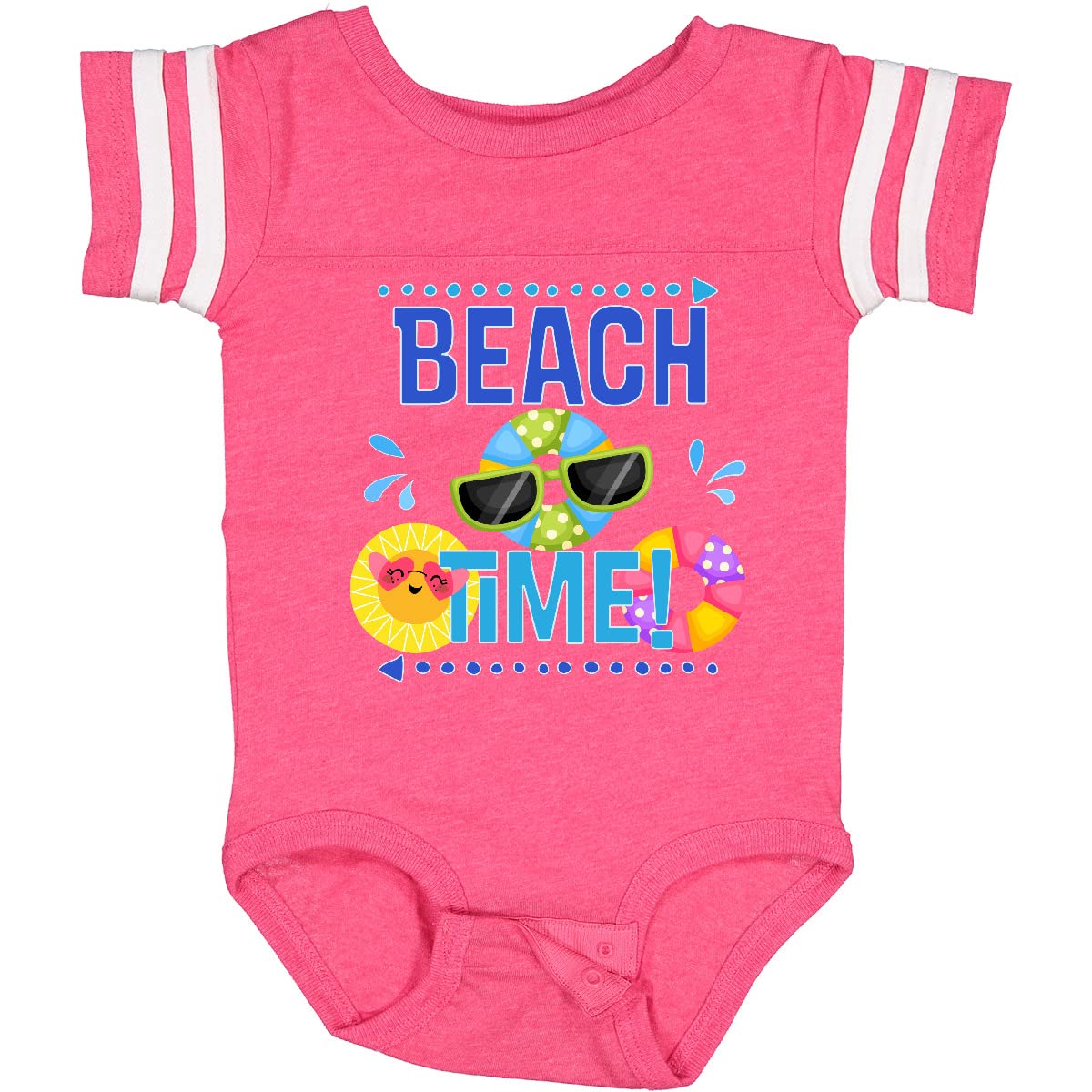 Inktastic Beach Time Summer Vacation Trip Baby Bodysuit - Cute Outfit for Beach Holidays, Family Trips & Summer Photoshoots