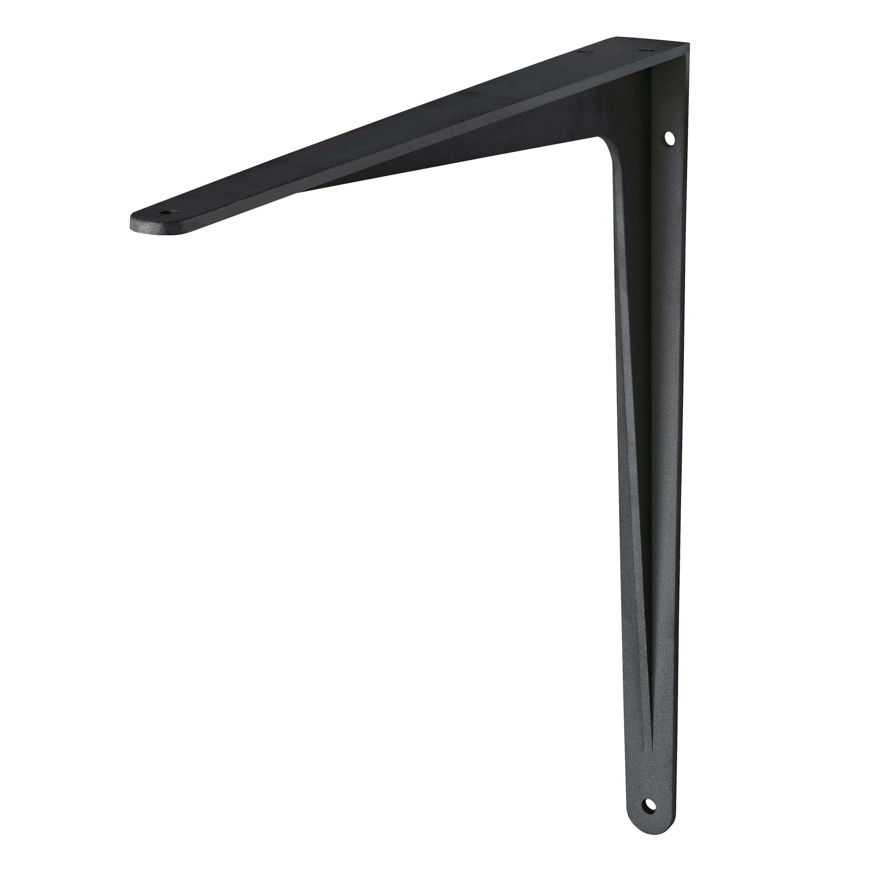 Heavy Duty HERAKLES Shelf Bracket - 6 Inch Steel L Brackets for Floating Shelves, Wall Mounted Shelving (Set of 4) - Perfect for Home Storage, Garage Organization & DIY Bookshelf Projects