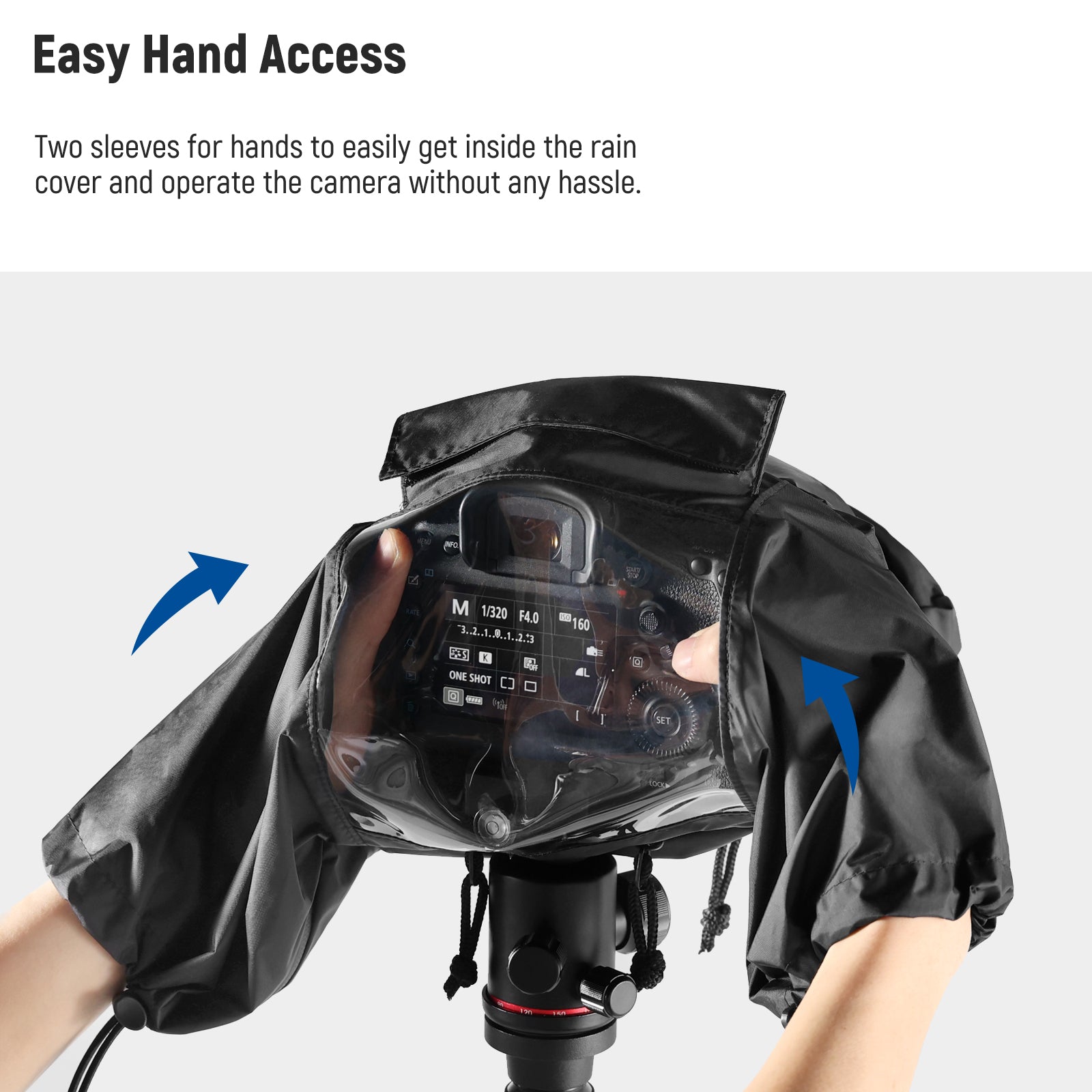 NEEWER PB003 PB004 PB008 Waterproof Camera Rain Cover - Professional DSLR Mirrorless Camera Protection for Outdoor Photography in Rainy Weather