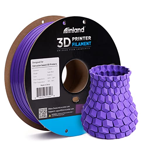 Premium 1.75mm Purple PETG 3D Printer Filament - High Precision +/- 0.03mm, 1kg Spool (2.2lbs) for Smooth Printing - Ideal for Cosplay Props, Functional Parts & DIY Projects