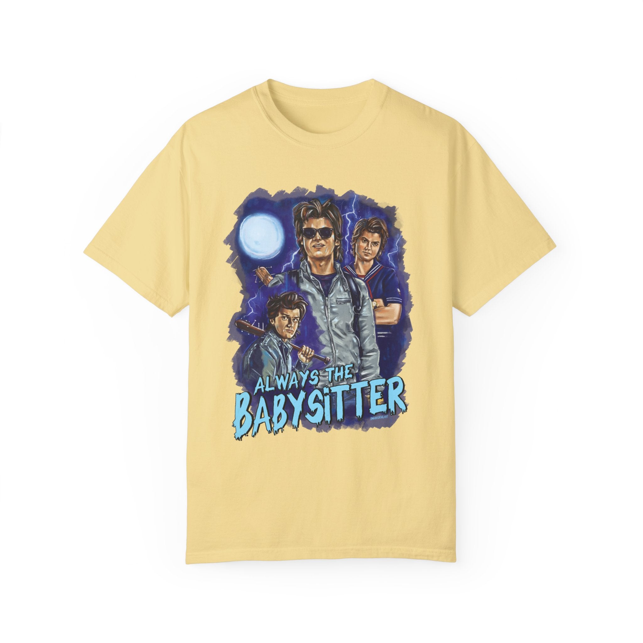 Always The Babysitter T-Shirt - Funny Cute Babysitting Gift Idea for Nannies & Childcare Workers - Perfect for Work, Parties & Everyday Wear