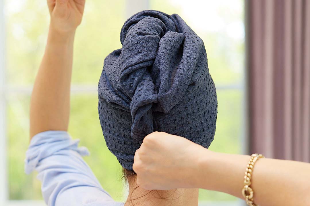 Soft Waffle Weave Hair Towel Wrap for Women & Men - Quick Dry Microfiber Hair Turban for Wet Hair - Perfect for Post Shower, Salon, Gym & Travel