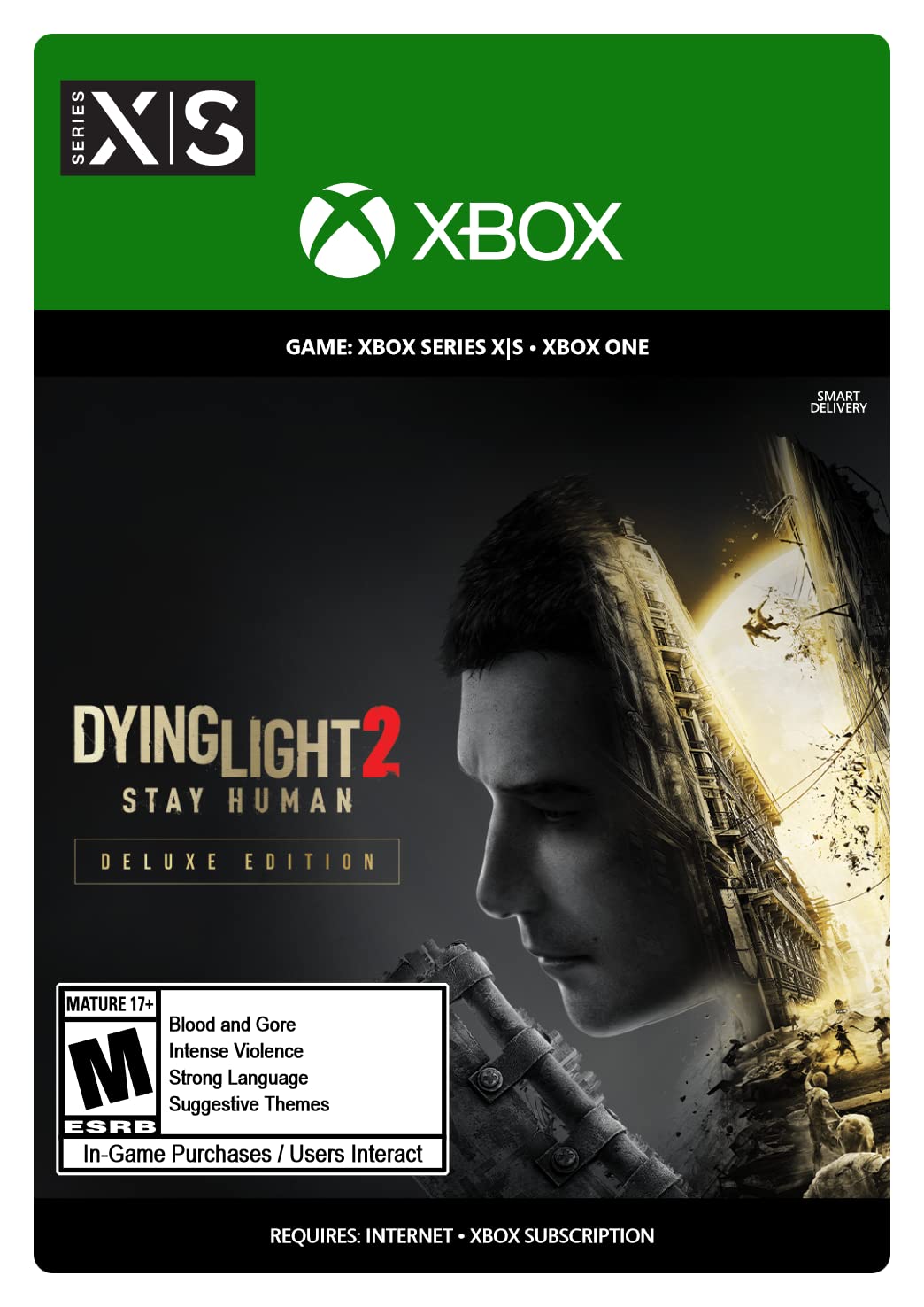 Dying Light 2 Stay Human - Deluxe Edition - Xbox One Digital Download Code | Post-Apocalyptic Zombie Survival Game for Action & Horror Fans