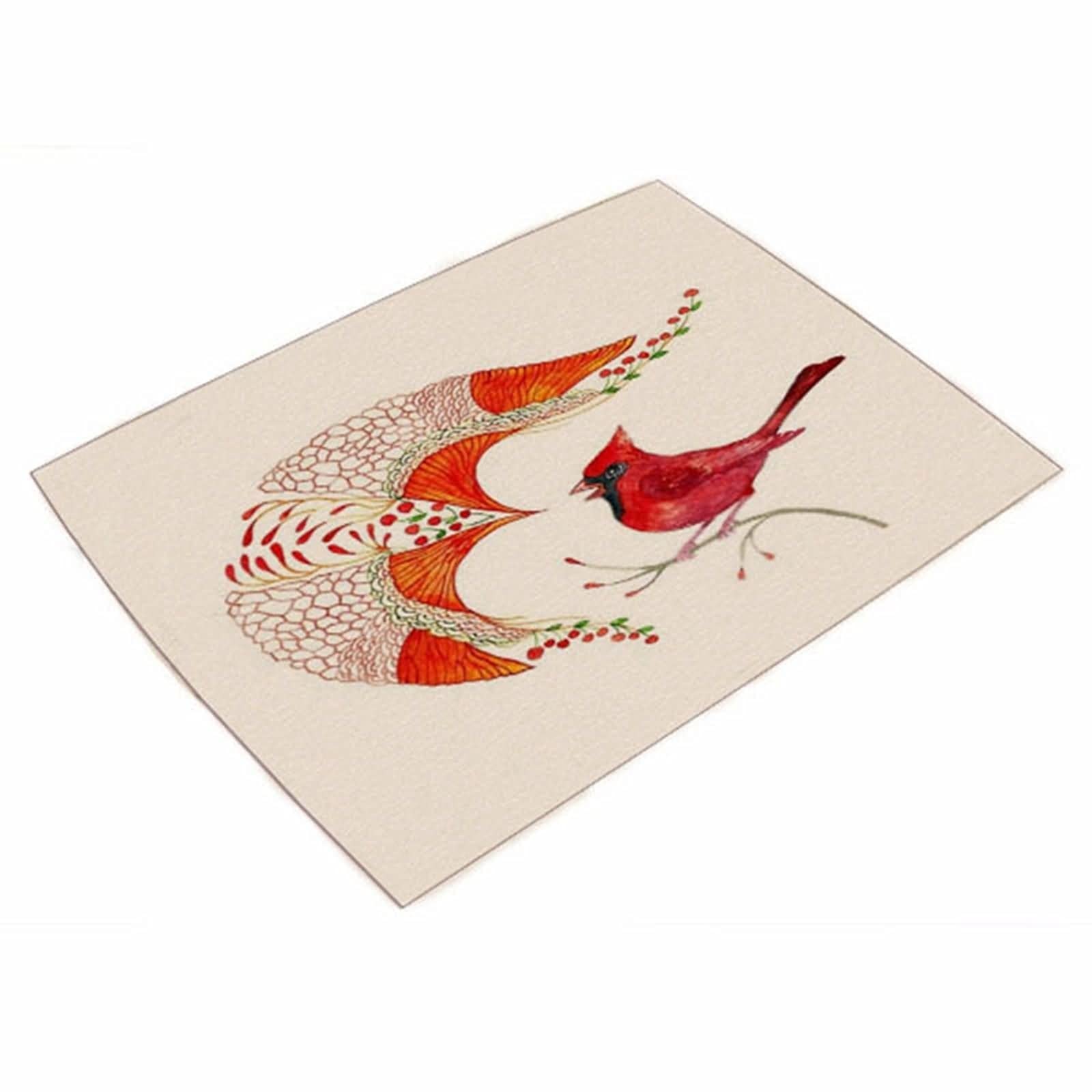 Aooaz Seasonal Cotton Linen Placemats Set of 4 - 12