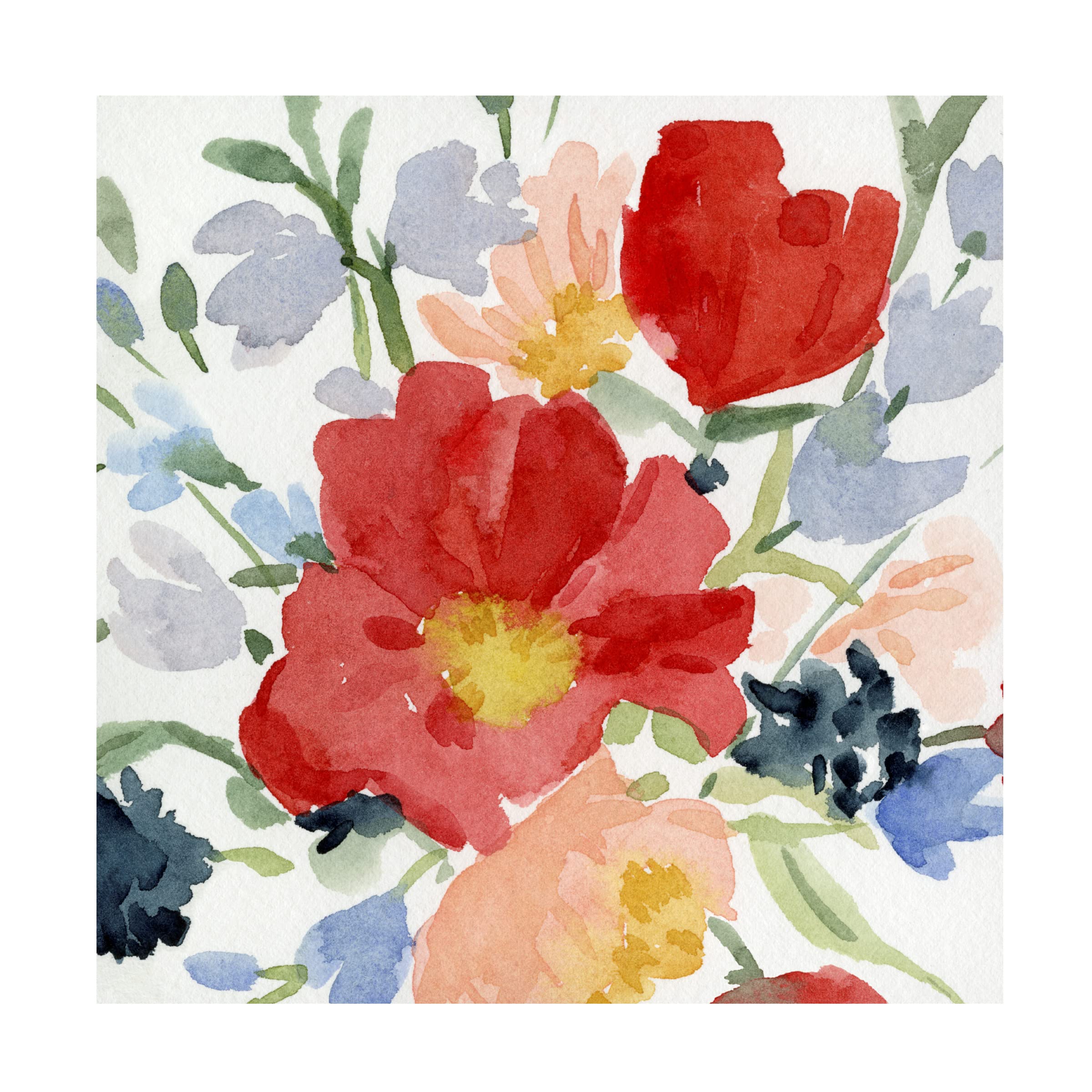 Emma Caroline 'Indian Summer Bouquet I' Canvas Wall Art Print - Floral Home Decor for Living Room, Bedroom & Office | Trademark Fine Art Collection