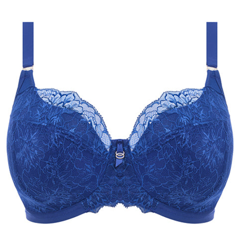 Elomi Brianna Moulded Half Cup Bra - Supportive Underwire Bra in Lapis Blue for Plus Size Women | Perfect for Everyday Wear & Special Occasions