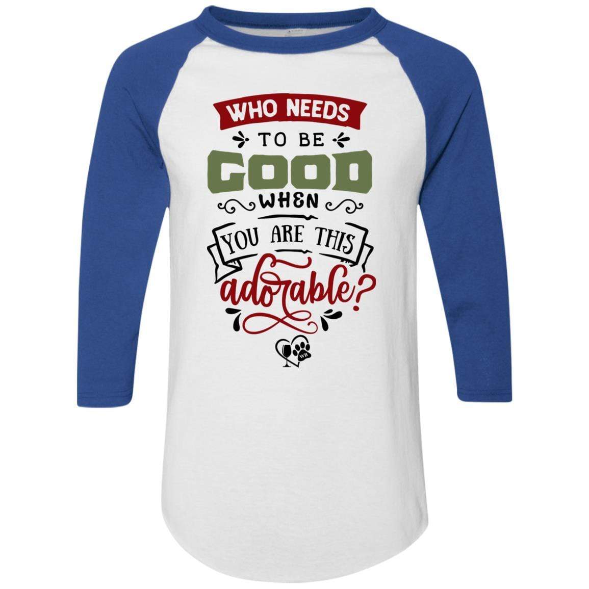 WineyBitches.Co Colorblock Raglan Jersey - Stylish Women's Baseball Tee for Casual Outings & Weekend Wear