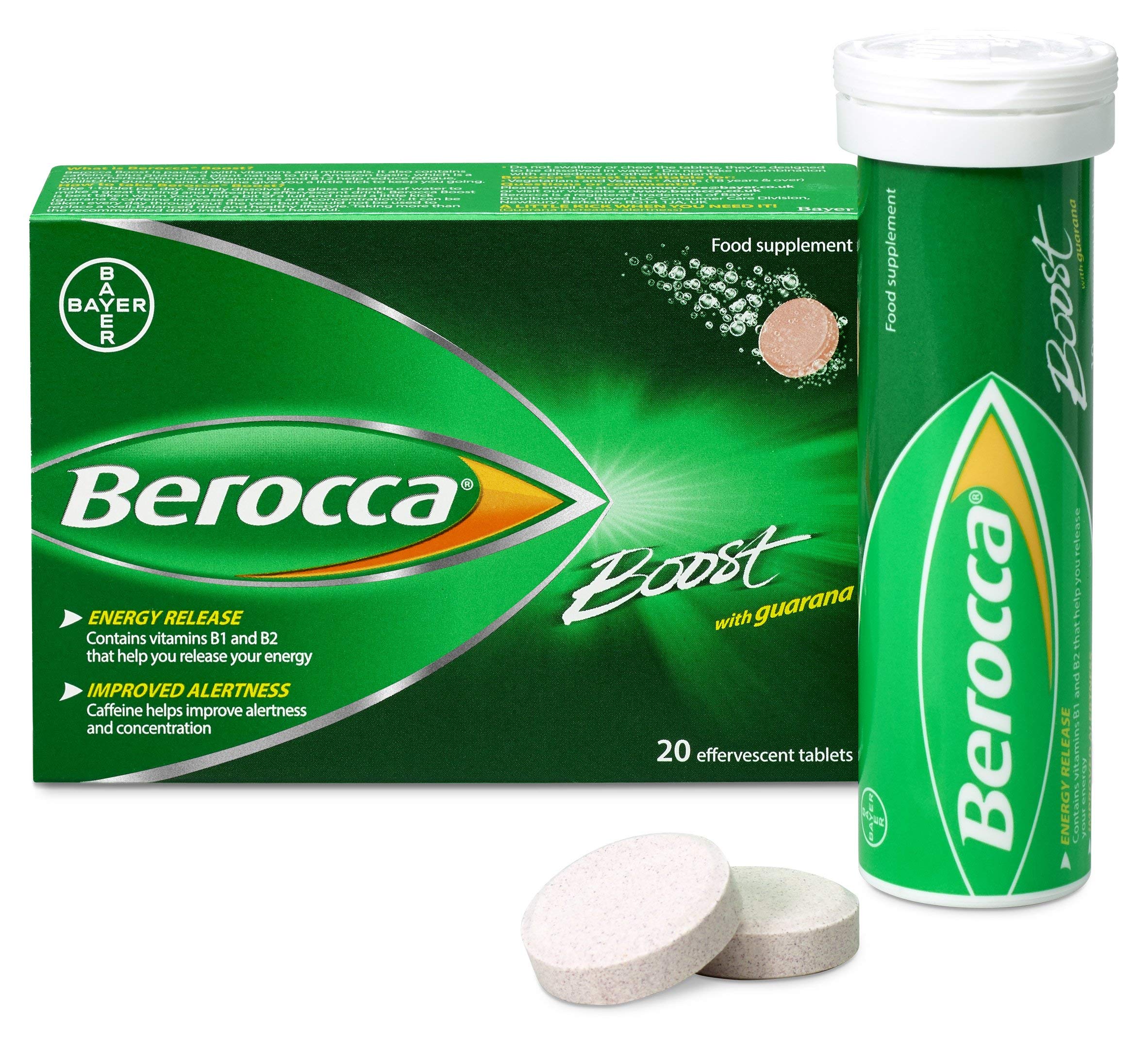 Berocca Boost Effervescent Multivitamin Tablets - 10 Count | Energy & Immune Support | Perfect for Workout Recovery & Daily Wellness