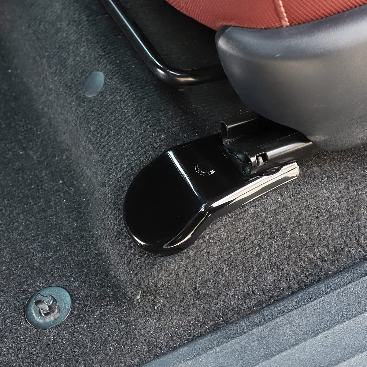 2015-2021 Toyota Hilux Car Seat Bottom Screw Cover - ABS Plastic Decorative Accessory in Piano Black - Interior Upgrade & Protection for Pickup Truck