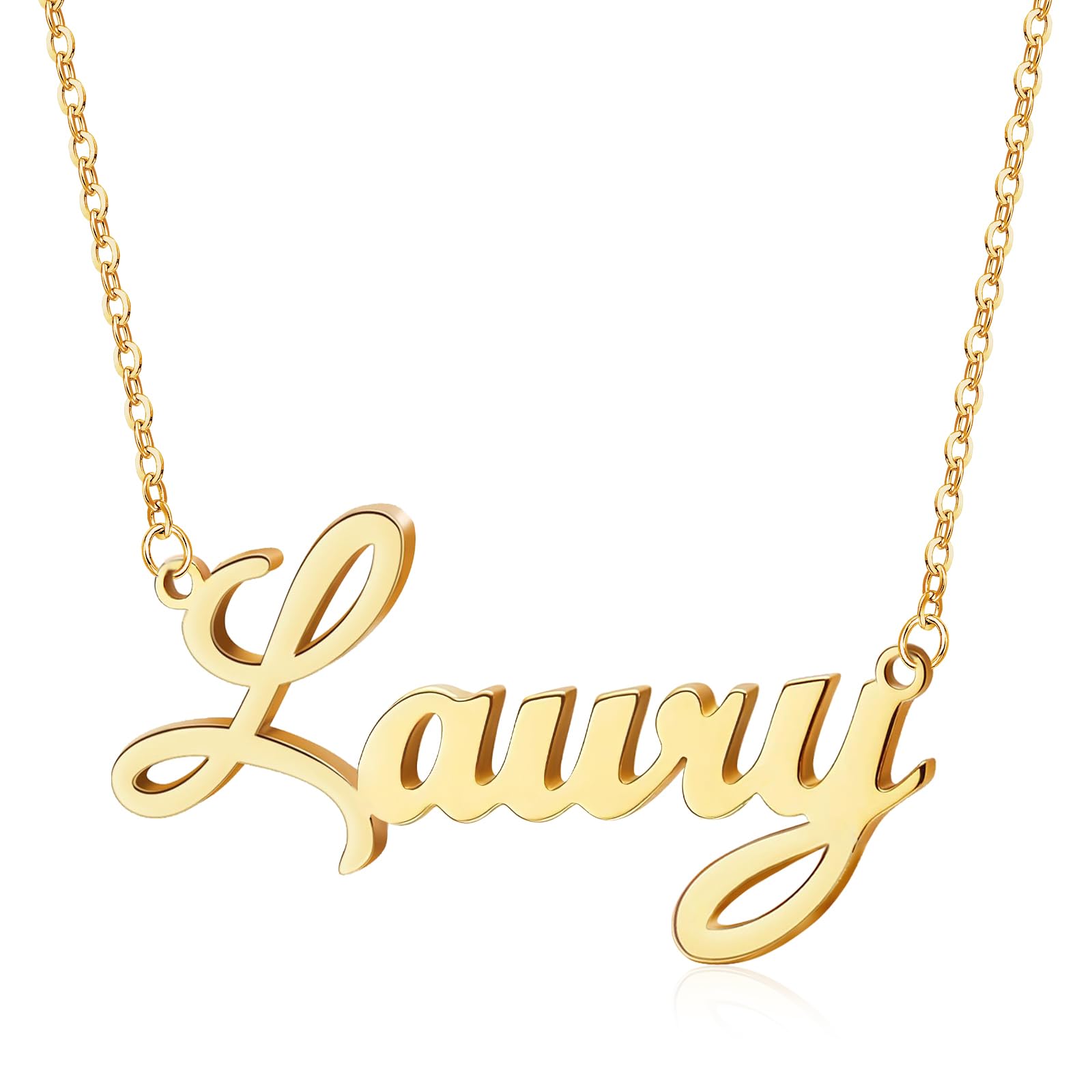 Custom Name Necklace for Women - 18K Gold Plated Personalized Layered Name Jewelry - Birthday Gift for Her, Anniversary Present, Mother's Day Jewelry - Perfect for Everyday Wear & Special Occasions