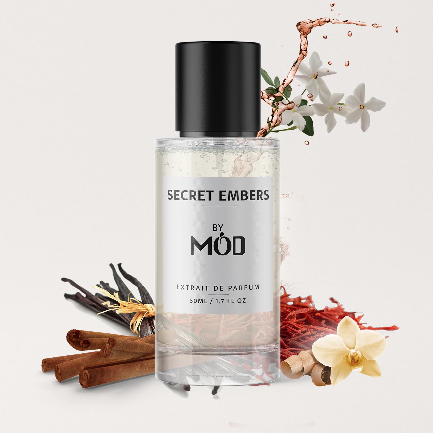 Secret Embers Perfume for Women & Men - Long Lasting Amber Spicy Unisex Fragrance | Inspired by Side Effect Perfume | 50ml Extrait de Parfum | Perfect for Date Night & Special Occasions