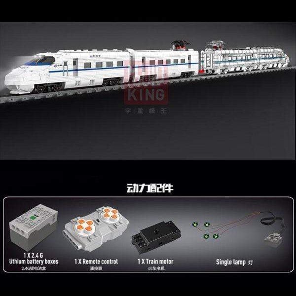 Mould King 12002 World Railway: CRH2A High-Speed Train Dining Car Building Blocks Set - Perfect for Train Enthusiasts & Model Collectors | Great Gift for Kids & Adults | Play, Display & Educational Scenes