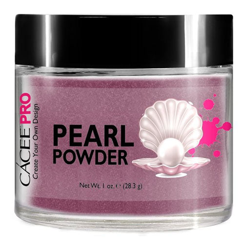 Cacee Pearl Powder Nail Art #62 Grape Mauve - Professional Nail Dip Powder for Salon & DIY Manicure - Perfect for Parties, Weddings & Special Occasions