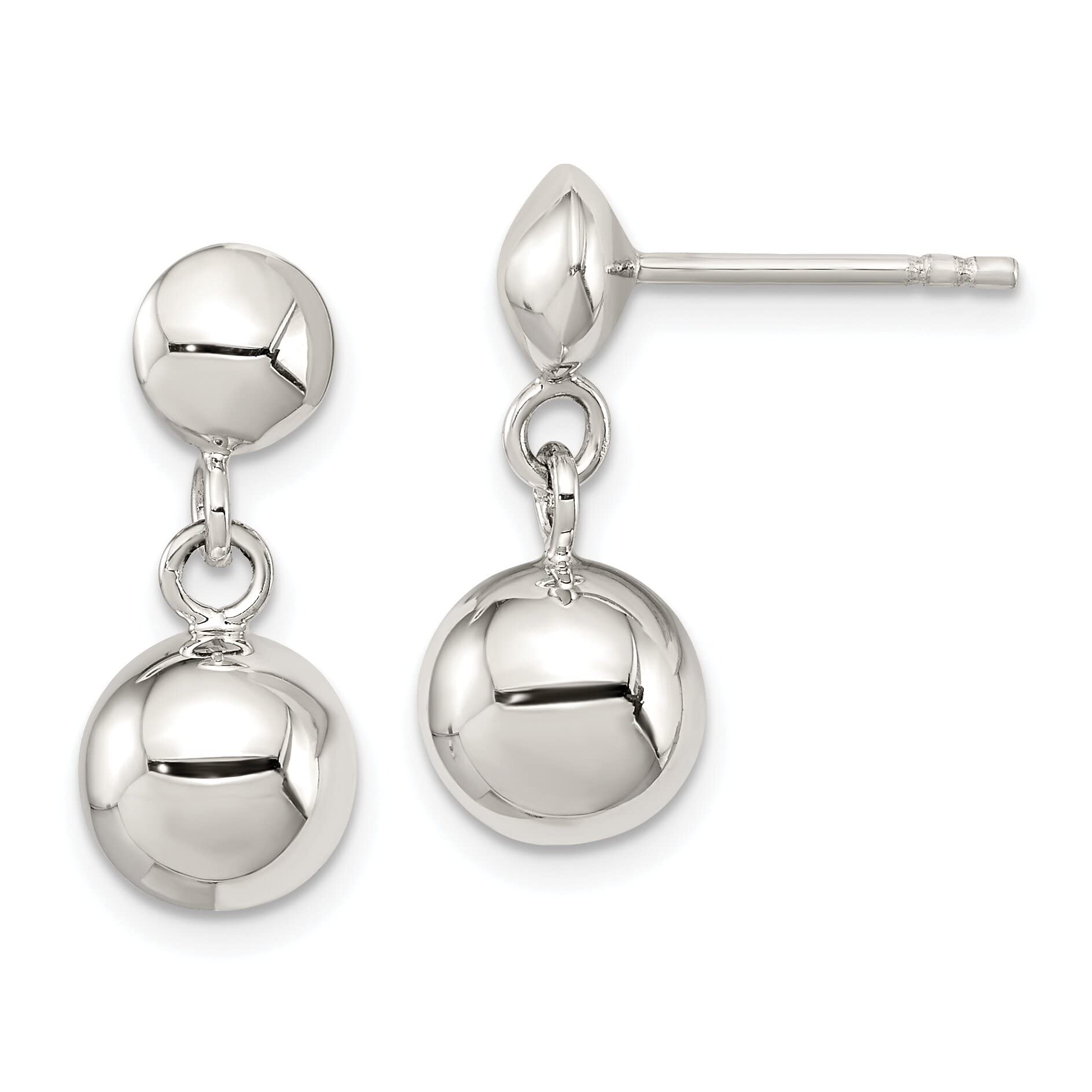 Sterling Silver Ball Dangle Earrings for Women - Elegant Drop Earrings Jewelry Gift for Birthday, Anniversary & Party Occasions
